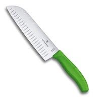 Нож кухонный Victorinox Santoku 17 cм зеленый 6.8526.17L4B