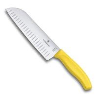 Нож кухонный Victorinox Santoku 17 cм желтый 6.8526.17L8B