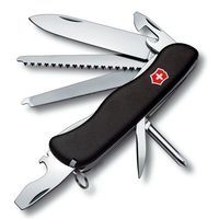 Комплект Нож Victorinox Locksmith Black 0.8493.3 + Кожаный чехол + Фонарь