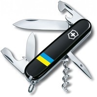 Комплект Нож Victorinox Spartan Ukraine 1.3603.3_T1100u + Чехол с фонариком Police